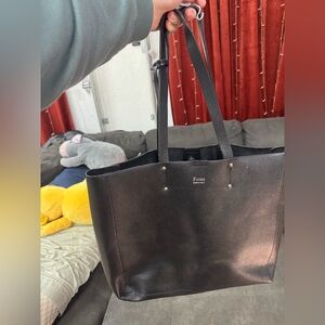 Isabella Fiore Black Tote Bag